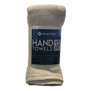 Member's Mark Commercial Hospitality Hand Towels, White, Set of 12
